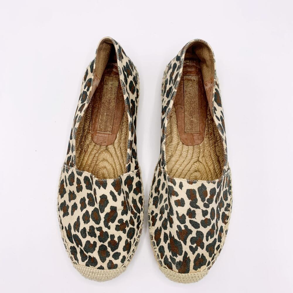 Stella McCartney Canvas Flat Espadrille in Leopard Print - Picture 5 of 11